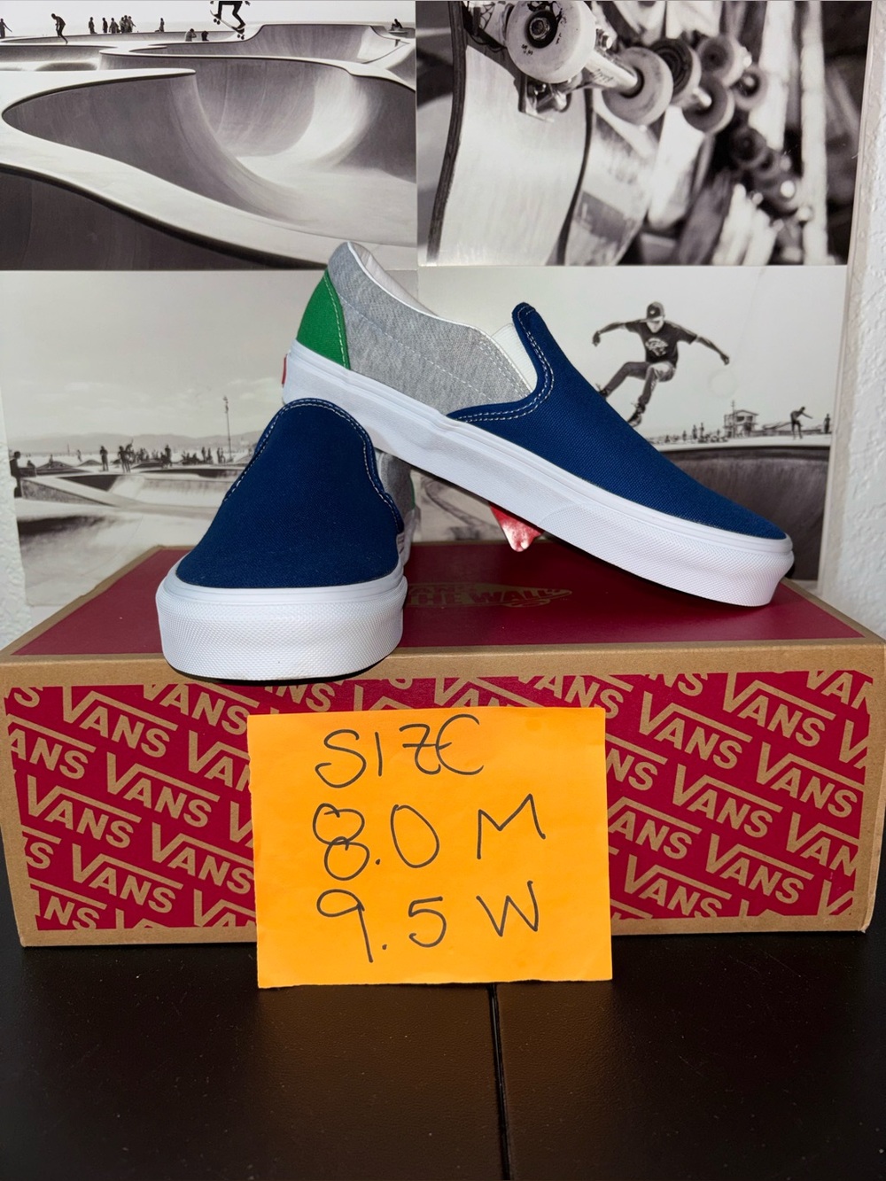 Vans Classic Slip On sz 8.0 Men’s 9.5 Women’s